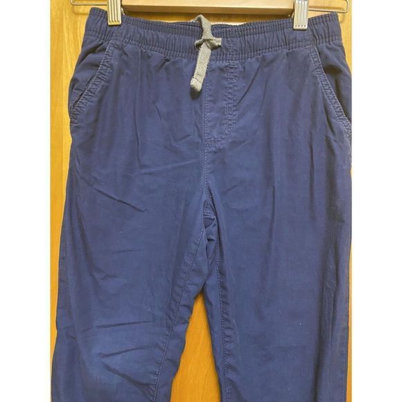 carter's KIDS  Chino Jogger Navy Blue Lace Up Pants Size 8/8A - Picture 6 of 7